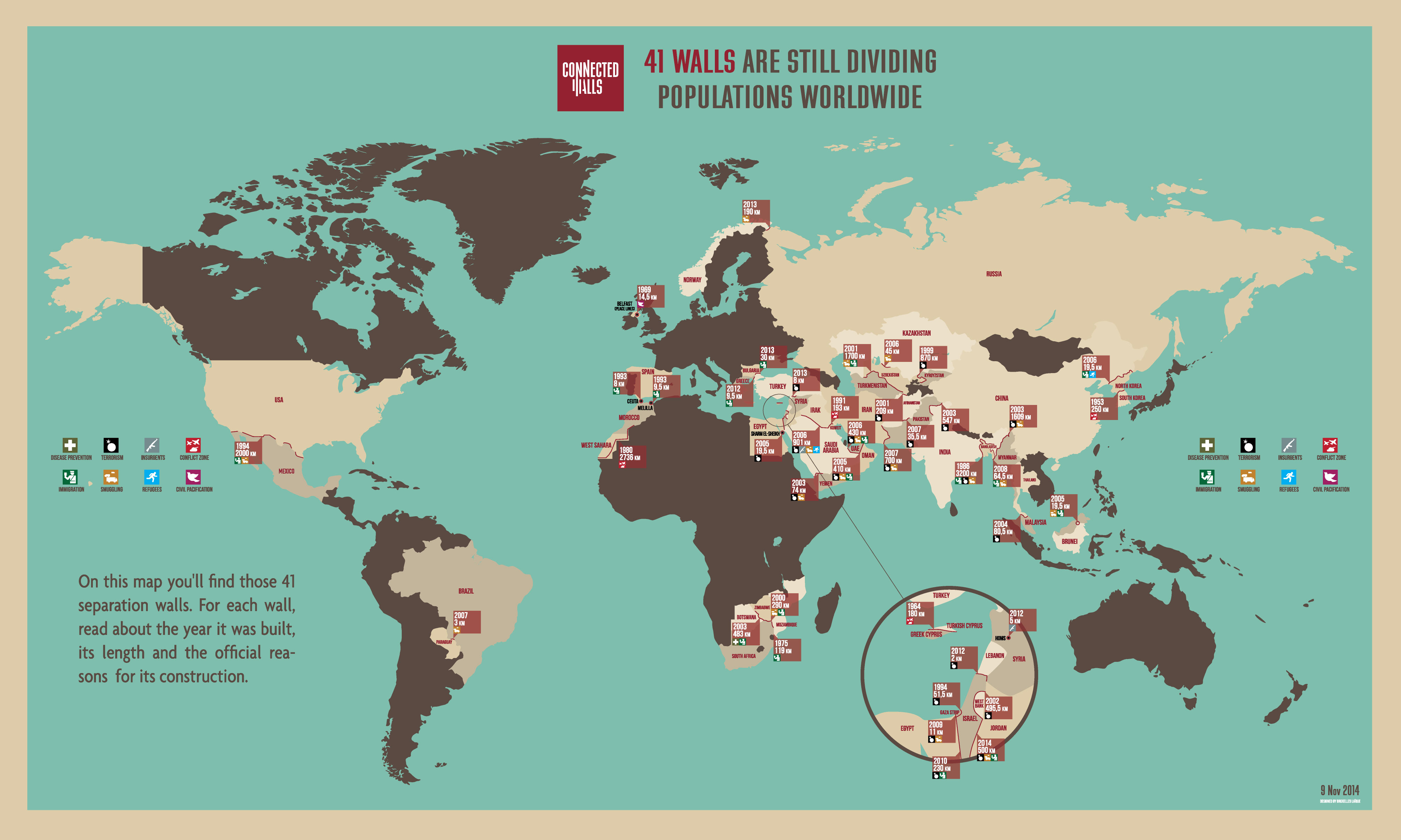 Connected Walls Map